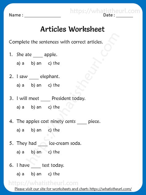 Articles Worksheets For 3rd Grade (a / an/the) Worksheets For Class 2 English, Worksheet Of Articles For Class 2, Article Worksheet Grade 2, A An The Articles Worksheets For Grade 1, 3rd Class English Worksheet, Articles Worksheet Grade 2, English 3rd Grade Worksheets, Articles A An The, Articles Grammar Worksheets