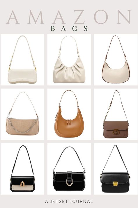 Ready to elevate your look? Check out these chic shoulder bags from Amazon that'll have you jetsetting in style! They're stylish, affordable, and perfect for those summer accessories you can't do without. Grab yours now and start turning heads! Trendy Sling Bags Women, Sling Bags Women Fashion, Amazon Purse, Small Designer Bags, Amazon Bags, Genuine Leather Handbags Totes, High Fashion Handbags, Affordable Bags, Women's Wardrobe Essentials