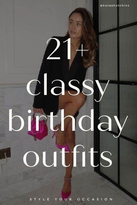 Classy Birthday Outfits Inspo / Trendy Outfits for Birthdays (Women) 2024 -  #birthday #Birthdays #Classy #inspo #outfits #Trendy #Women Winter Outfit Birthday Party, 21 Birthday Brunch Outfit, Birthday Outfit Ideas For Women In Winter, Bar Birthday Party Outfit, Birthday Themes For Women Outfit, 30 Th Birthday Outfits For Women, What To Wear To My 60th Birthday Party, 38 Year Old Birthday Outfit, Birthday Outfit For 23 Year Old