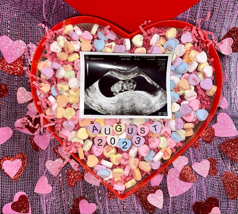 Pregnancy announcement for a valentines theme Valentines Baby Announcement To Husband, Valentine’s Day Baby Announcement, August Baby Announcement, February Pregnancy Announcement, Baby Annoucment, Valentines Day Baby Announcement, Valentines Day Pregnancy Announcement, Valentines Baby Announcement, Baby Valentines Day