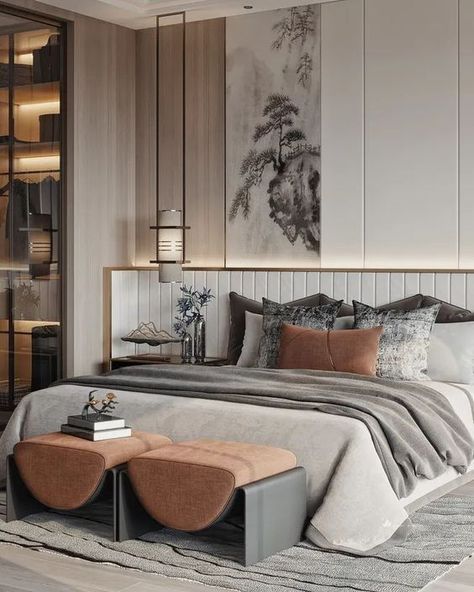 Discover modern bedroom furniture with most quality and sophisticated design for luxury modern bedrooms. Masculine Bedroom Decor, Small Bedroom Furniture, Bedroom Interior Design Luxury, Hotel Room Design, Rooms Ideas, Classic Bedroom, Bedroom Bed Design, Bedroom Furniture Design, Modern Bedroom Design