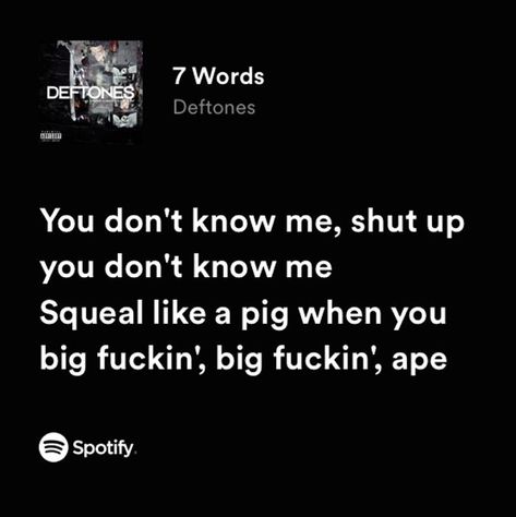 Rock Lyric Quotes, Deftones Lyrics, Pink Lyrics, Deep Lyrics, Broken Hearts Club, Alternative Grunge, Music Collage, Music Spotify, Unspoken Words