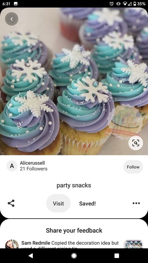 Frozen Themed Birthday Brunch, Frozen Cupcakes Ideas, Frozen Birthday Cupcakes, Frozen Cake Designs, Elsa Theme, Elsa Frozen Party, Frozen First Birthday, Cupcakes Frozen, Frozen Birthday Party Cake