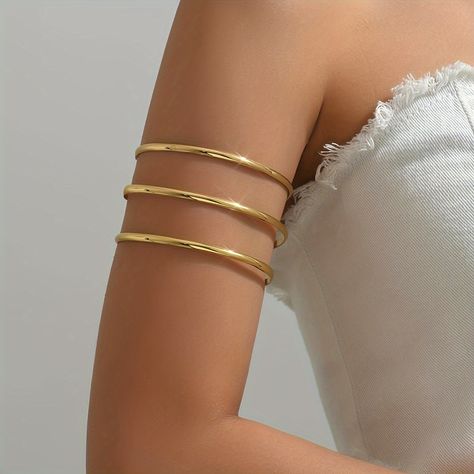 Faster shipping. Better service Arm Cuff Jewelry, Silver Arm Cuff, Upper Arm Cuff, Arm Bangles, Gold Toe Rings, Upper Arm Cuffs, Arm Jewelry, Arm Bracelets, Cuff Jewelry