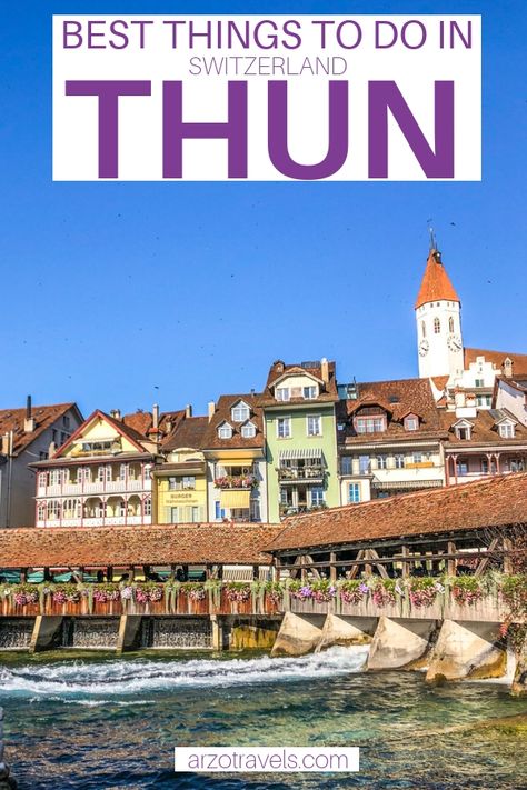 Places To Visit In Switzerland, Thun Switzerland, Travel Restaurant, Travel Flight, Packing Travel, Europe Travel Outfits, Flight Travel, Road Trip Europe, Camping Holiday