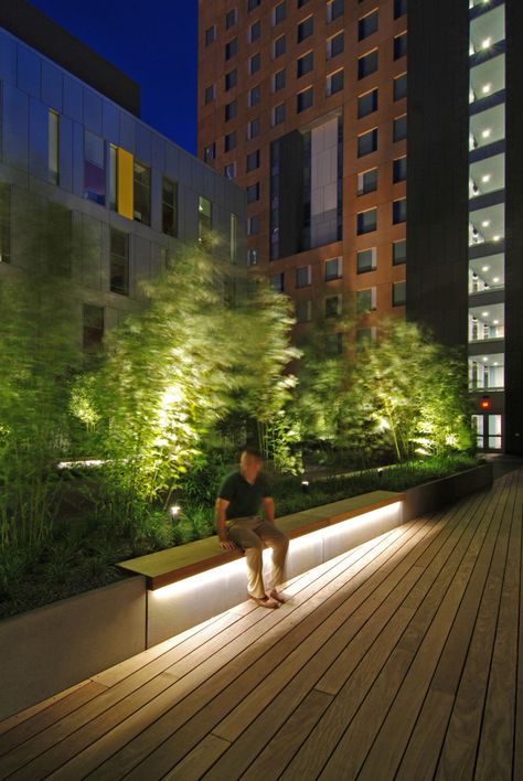 Northeastern University International Village | Lam Partners | Architectural Lighting Design Modern Landscape Lighting, Blitz Design, Outdoor Lighting Design, Lighting Stores, Landscape Lighting Design, Solar Landscape Lighting, Solar Landscape, Architectural Lighting Design, Vintage Industrial Lighting