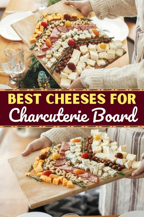 The best cheeses for charcuterie boards include classic cheddar and creamy Brie. But for the best cheese board around, you need a mix of soft and hard. What Do You Need To Make A Charcuterie Board, What Cheese To Use On A Charcuterie Board, Good Cheese For Charcuterie Board, Soft Cheeses For Charcuterie, Cheese And Meat Charcuterie Board Ideas, Cheese Dips For Charcuterie Board, What To Pair With Brie Cheese, Charcuterie Cream Cheese, Cheese And Cracker Pairings