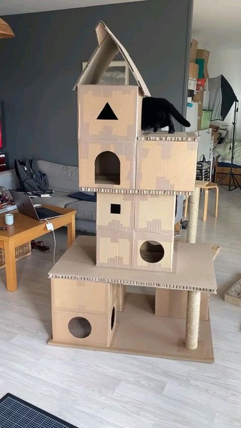 #cathouse #cat Cat Shelves Wall, Wall Cat Shelves, Funny Cat Aesthetic, Cat House Diy Cardboard, Shelves On Wall, Aesthetic Cat Drawing, Diy Cat Tower, Cat Room Decor, Shelves Living Room