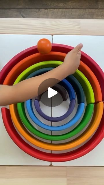 Thank you @tinyolivesmom for sharing one of the ways you enjoy our rainbow stackers! We loved this reel! | Instagram Stacker Toy, Rainbow Stacker, Green Elephant, August 28, No Way, Our Love, Elephant, Thank You, Rainbow