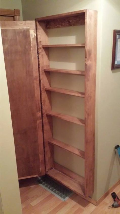 Shallow Pantry, Door Storage, Ideas Bathroom, Diy Home Improvement, Custom Cabinets, Diy Kitchen, Bathroom Storage, 인테리어 디자인, The Door