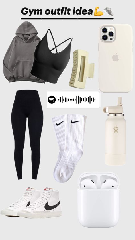 Giving you a gym outfit idea ♥️💪 Gym Wear Outfits, Gym Outfit Ideas Women, Basic Gym Outfits, Cute Gym Outfits For School, Gym Class Outfits, Gym Clothes Aesthetic, School Gym Outfits, Gym Outfits Aesthetic, Girly Aesthetic Outfit