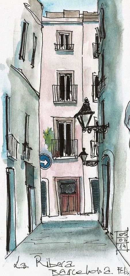 Watercolor Architecture, Watercolour Inspiration, Architecture Drawing Art, 수채화 그림, Pen And Watercolor, Urban Sketching, Watercolor Sketch, Architecture Sketch, Painting Art Projects