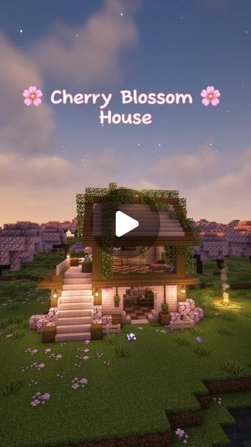 Audiauna on Instagram: "I made a simple Cherry Blossom House 🌸✨#minecraft #minecraftbuilds #minecrafttutorial" Minecraft Houses Circle, Cute Minecraft House Layout, Minecfrat Houses Easy, Mincraft Idea Houses Cherry Blossom Easy, Good Minecraft Houses, Minecraft House Ideas Step By Step, Easy To Build Minecraft Houses, Cute Cherry Wood Minecraft House, Cute Houses To Build In Minecraft