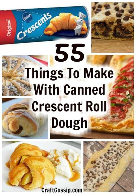 Recipes Using Crescent Roll Dough, Dinner Ideas With Crescent Rolls, Sausage Crescent Rolls, Pillsbury Crescent Roll Recipes, Crescent Roll Recipes Dinner, Church Recipes, Crescent Breakfast, Chicken Crescent Rolls, Bread Booze Bacon