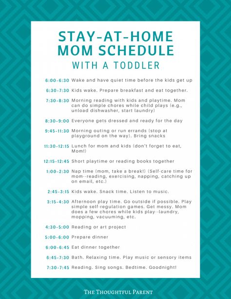 A Stay-at-Home Mom Schedule for Toddlers that Helps Kids Thrive Mom Routine Daily Schedules, Stay At Home Mom Activities, Daily Schedule For Moms, Schedule For Toddlers, Stay At Home Mom Schedule, Sahm Schedule, Daycare Schedule, Daily Schedule Kids, Toddler Routine