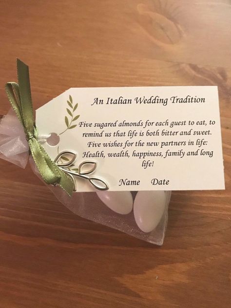 Sugared Almonds Wedding Favours, Almond Wedding Favours, Tuscany Wedding Theme, Italian Wedding Traditions, Coated Almonds, Wedding Favors Candy, Italian Wedding Favors, Tuscan Inspired Wedding, Wedding Favor Table