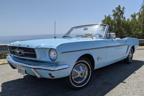 1965 Ford Mustang Convertible (light blue, 200ci I6, 5-speed) 1965 Mustang Convertible, 1965 Ford Mustang Convertible, Ford Mustang 1967, Blue Mustang, 65 Mustang, Vintage Mustang, 1965 Ford Mustang, 1965 Mustang, Ford Mustang Convertible