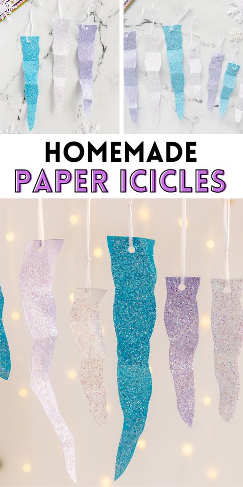 Ice Crafts For Preschoolers, Ice Projects For Preschool, Icicle Crafts For Toddlers, Ice Stem Activities, Winter Weather Crafts For Kids, Ice And Snow Crafts For Toddlers, Pre K Snowflake Craft, Frozen Day At School, Ice Art For Kids