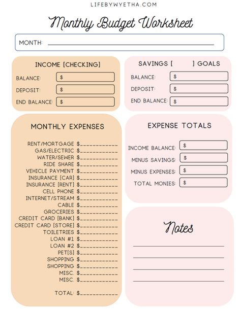 Five Year Plan Template Free Printable, Personal Journal Templates, Budget Cover Page, Ipad Budget Template Free, Basic Budget Template, Weekly Budget Planner Printable Free, Monthly Expenses Printable, Finance Template, Simple Budget Template