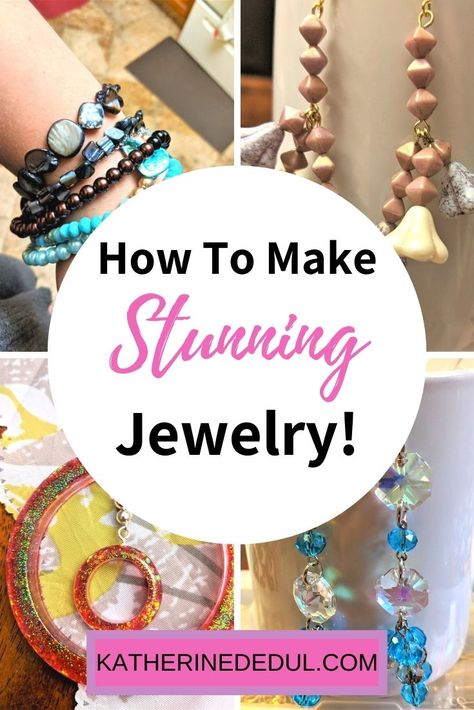 Looking to pick up a jewelry making hobby in the new year? Curious what you need to know to get started? Check out this post!! #JewelryMaking #LearnToMakeJewelry #BeadedJewelry Jewelry Making Tutorials Step By Step, Easy Jewelry Making Ideas, Free Jewelry Making Projects, Designing Jewelry, Making Jewelry For Beginners, Jewelry Pictures, Diy Jewelry Making Tutorials, Jewelry Making Business, Bead Creations