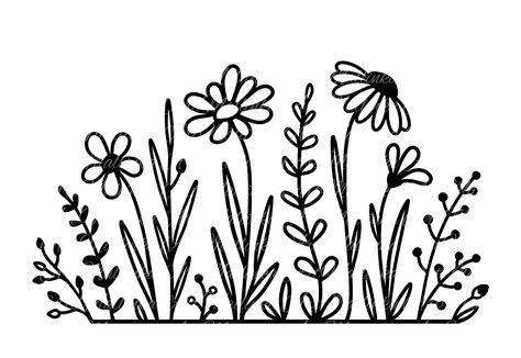 Cross Stitch Patterns Flower Pattern Clipart, Cross Stitch Patterns Easy, Daisy Flower Svg, Embroidery Patterns Free Templates, Wild Chamomile, Flower Embroidery Pattern, Wildflower Svg, Flower Pattern Drawing, Pattern Svg