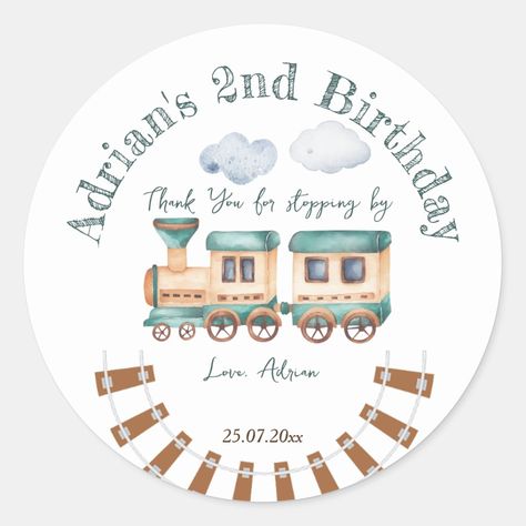 Gift Tags Template, Chugga Chugga Two Two, Two Two, Train Gifts, Birthday Gift Tags, Gift Tag Template, Train Birthday, Sticker Template, Tag Template