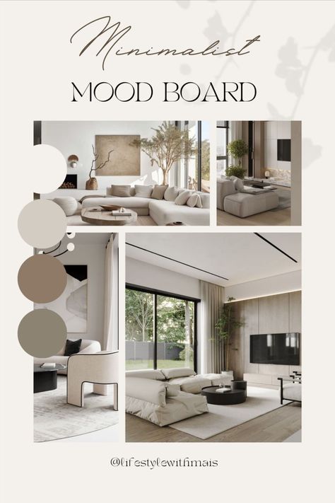 Minimalist Contemporary Interior, Serene Mood Board, Minimalist Contemporary Interior Design, Minimalist Interior Moodboard, Modern House Mood Board, Mood Board Minimalist Interior, Minimalist Living Room Mood Board, Minimalist Mood Board Interior Design, Minimalist Interior Design Color Palette