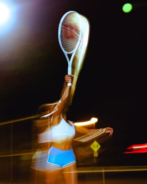 Heaven 🎾 tennis shoot ⁣ ⁣ ⁣ model: @heavenbambino assist: @kakikifilm @juannolmos film by: @kakikifilm Sports Photography Action Shutter Speed, Tennis Moodboard, Night Tennis, Sports Shoot, Tennis Shoot, Soccer Shoot, Tennis Photoshoot, Fila Tennis, Tennis Photography