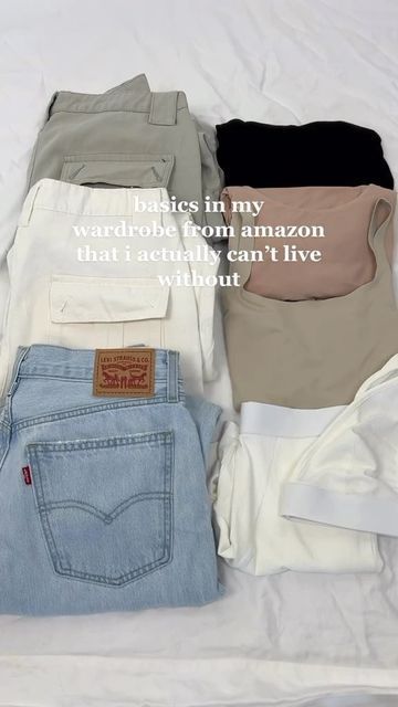 Basic Top Essentials, Amazon Basic Must Haves, Basic Amazon Finds, Trendy Clothes On Amazon, Best Amazon Hoodies, Amazon Closet Staples, Basics Clothing Essentials, Outfit Pieces Essential, Amazon Cute Tops