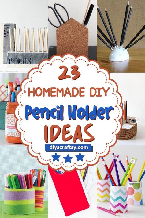 DIY Pencil Holder Pencil Holder Ideas, Pen Holder Ideas, Pen Holder Diy, Ideas For Home Office, Diy Pencil Holder, Diy Pen, Write Better, Diy Pencil, Homemade Diy