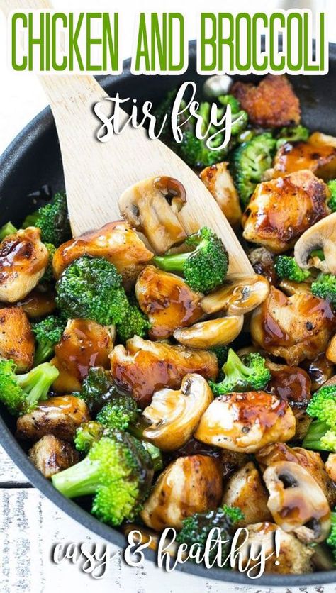 Broccoli Chicken Recipes, Chicken And Broccoli Stir Fry, Chicken Broccoli Stir Fry, Chicken With Broccoli, Low Calorie Chicken, Stir Fry Recipes Chicken, Chinese Cooking Recipes, Broccoli Stir Fry, Chicken And Broccoli