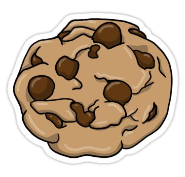 "Chocolate Chip Cookie" Stickers by Zahmbei | Redbubble Penanda Buku, طابع بريدي, Preppy Stickers, Homemade Stickers, Red Bubble Stickers, Cute Laptop Stickers, Bubble Stickers, Tumblr Stickers, Hydroflask Stickers