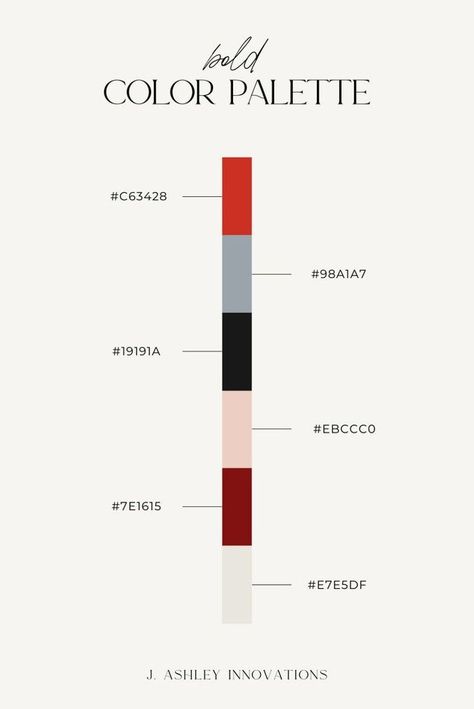 Red Gray Black Color Palette, Red Black And White Colour Palette, Colour Palette Red Black, Black White Red Branding, High End Colour Palette, Color Palette Black Red, Gray And Red Color Palette, Red Black And White Color Palette, Modern Red Color Palette