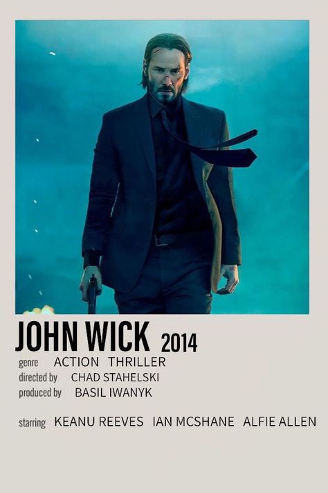 Action Film Cards, Polaroid Movie Poster, Movie Character Posters, Alt Posters, Action Movie Poster, John Wick Movie, Movie Collage, Hollywood Poster, Classic Films Posters