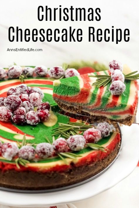 Christmas Cheesecake Recipes, Sour Cream Cheesecake, Christmas Cheesecake, Cheesecake Crust, Cheesecake Toppings, Cream Cheesecake, Happiness Is Homemade, How To Make Cheesecake, Thanksgiving Treats