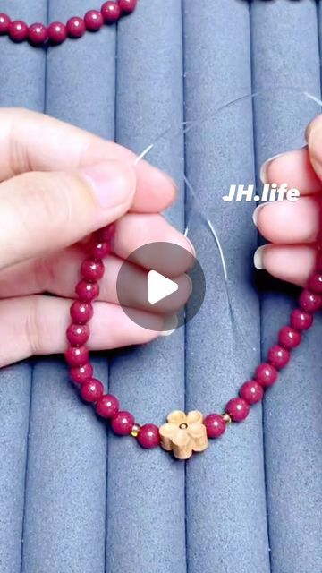 JH.Life on Instagram: "How to make tie knot  Shop link in bio @jinhong_life" Tying A Knot For A Bracelet, Making Bead Bracelets How To, How To Tie End Of Elastic Bracelet, How To Hide Bracelet Knots, Bracelet Tying Knot, How To Start Beaded Bracelets, Tying Beaded Bracelet, How To Tie Knots Between Beads, How To Tie Off Friendship Bracelets Adjustable Knot