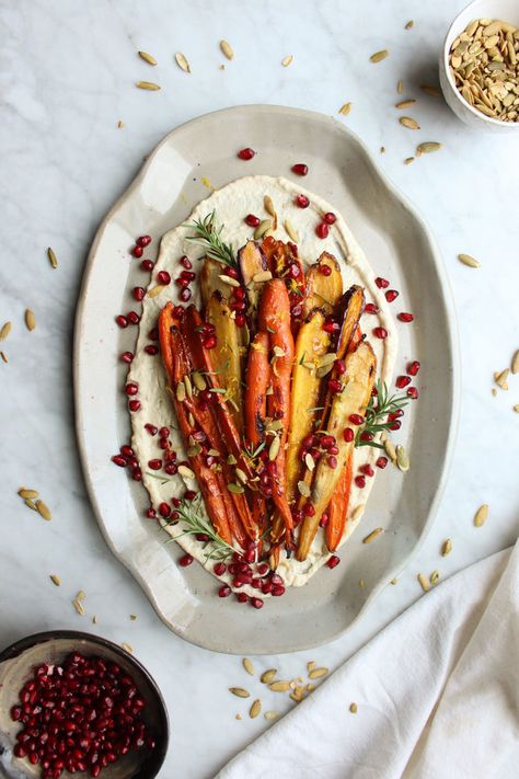 Bean Puree, White Bean Puree, Maple Roasted Carrots, Maple Glazed Carrots, Miso Glaze, Rainbow Carrots, Nutrition Science, Eat Pretty, Glazed Carrots