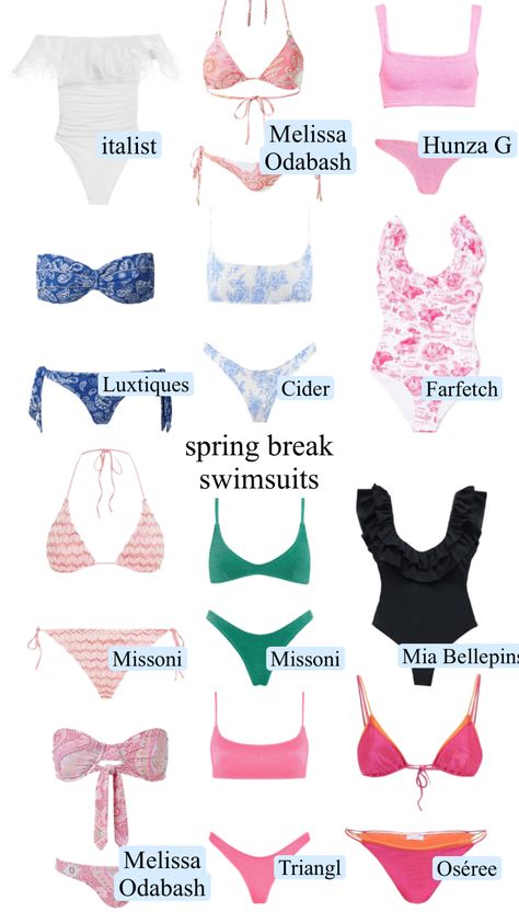 Where To Find Cute Bathing Suits, Best Places To Get Swimwear, Aesthetic Bikinis For Summer, Summer Outfits And Where To Buy Them, Where To Get Bathing Suits, Where To Get Summer Clothes, Where To Get Bikinis, Where To Buy Summer Clothes, Cute Bikinis For Teens Summer