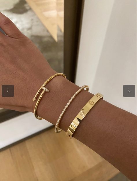 Cartier Bracelet Price, Bracelet Cartier, Cartier Bracelet, Wrist Jewelry, Luxe Jewelry, Cartier Jewelry, Gold Bracelets, Jewelry Fashion Trends, Classy Jewelry