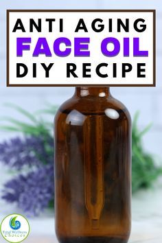 Easy DIY anti aging face oil for oily and dry skin. This homemade natural face serum recipe is made with skin nourishing essential oils including frankincense and it makes a great addition to your daily skincare routine. #diyskincare #naturalskincare #naturalbeauty #bathandbody Face Oil Diy, Diy Face Oil, Face Oil Recipe, Face Serum Recipe, Natural Face Serum, Essential Oil Anti Aging, Essential Oils For Face, Diy Anti Aging, Essential Oil Blends Recipes