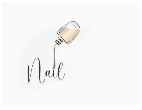 Nails By Logo, Nail Drawing Logo, Nails Logo Instagram, Nails Graphic Design, Logo Nails Salon, Nail Logo Design Ideas, Nail Logos Ideas, Nail Logos, Nail Salon Logo