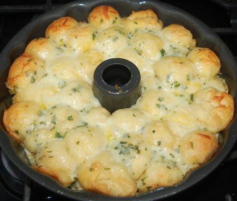 Easy Cheesy Pull Apart Bread - StolenRecipes.net