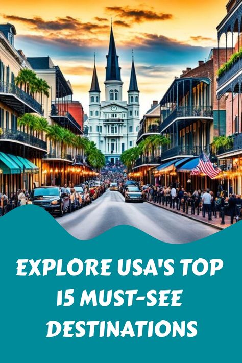 Explore USA's Top 15 Must-See Destinations with street view of St. Louis Cathedral. Places To Visit In Usa, Serbia Travel, Visit Places, Usa Travel Guide, Spring Trip, Travel Spots, Travel Locations, Iconic Landmarks, Best Places To Visit