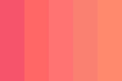 Peach Color Palettes, Coral Colour Palette, Beach Color Palettes, Sunset Color Palette, Coral Bridesmaid Dresses, Nature Color Palette, Beautiful Color Combinations, Sunset Colors, Salmon Color