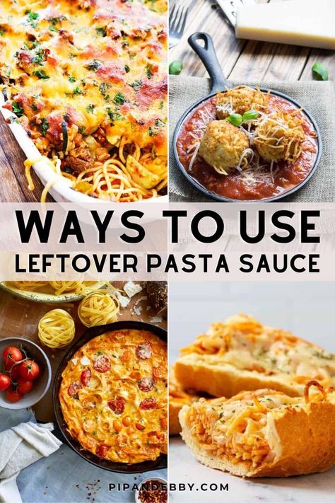 Recipes For Leftover Spaghetti, Recipe For Leftover Spaghetti Sauce, Recipe Using Spaghetti Sauce, Leftover Pasta Sauce, Leftover Spaghetti Recipe, Leftover Pasta Recipes, Leftover Spaghetti Sauce, Meals Pasta, Leftover Lasagna