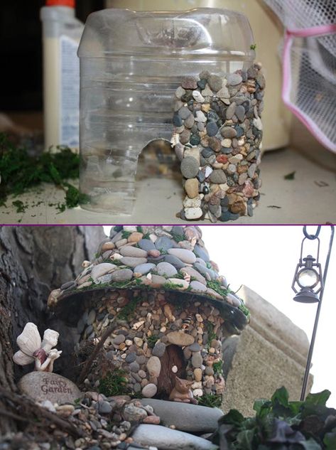 Fairy Furniture, Fairy Garden Ideas Diy, Jardim Diy, نباتات منزلية, Fairy House Diy, Fairy Garden Crafts, Fairy Garden Designs, Desain Lanskap, Faeries Gardens