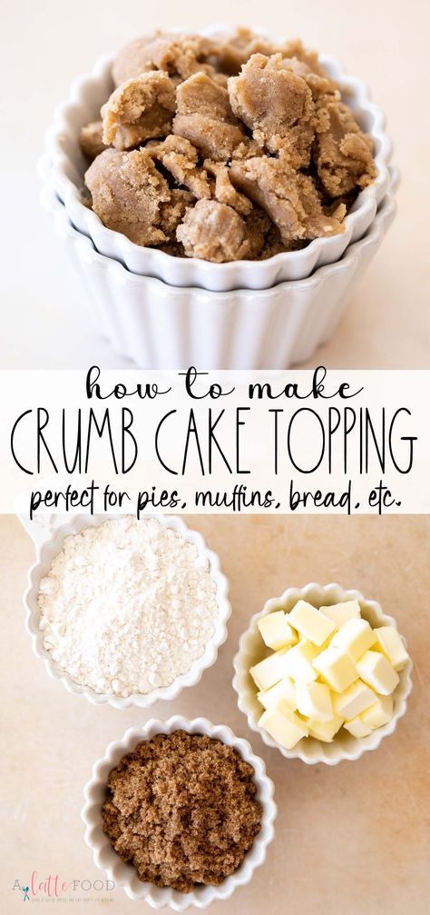 Bread Crumb Uses, How To Make A Crumble, Coffee Crumble, Butter Crumb Cake, Cinnamon Crumble Cake, How To Make A Crumble Topping, Bisquick Crumb Cake Recipe, Cinnamon Crumble Bread, Butter Crumble Topping