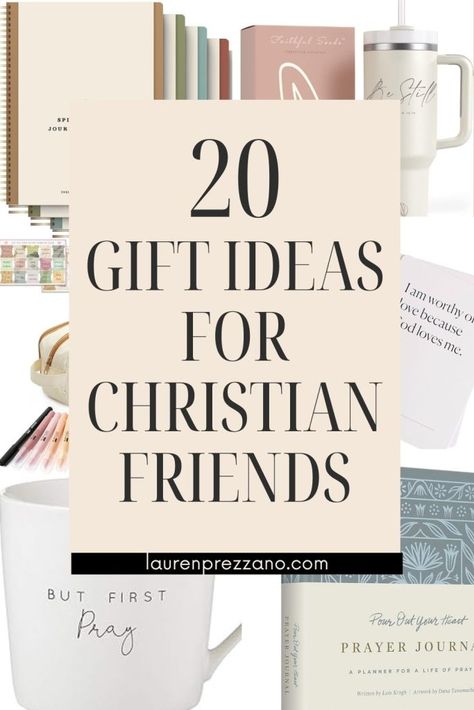 Discover 20 gift ideas for Christian friends | Christian friendship gift ideas | Christian friends gift ideas | Christmas gift ideas for Christian friends Gifts For Sisters In Christ, Christian Gifts For Her, Worship Team Appreciation Gifts, Intentional Gifts For Friends, Group Friend Gifts, Gift Ideas For Christians, Christian Gift Baskets For Women, Birthday Gifts For Christian Best Friend, Gift Ideas For Bible Study Group