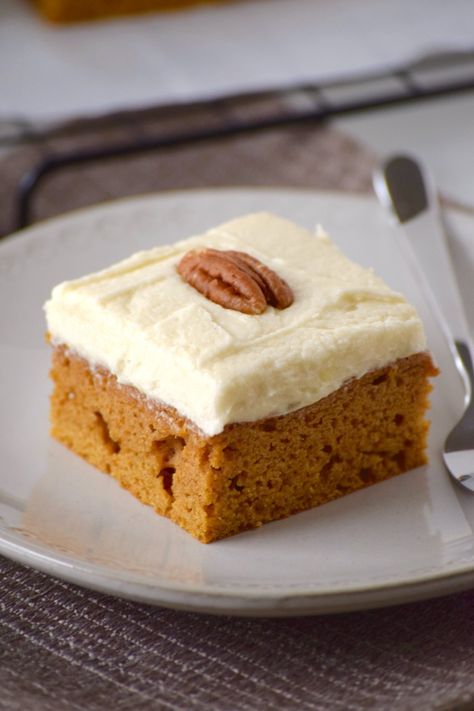 Healthier Pumpkin Bars (Gluten & Dairy Free) - Just to Claireify Dairy Free Pumpkin Dessert, Healthy Pumpkin Bars, Easy Pumpkin Bars, Gluten Free Pumpkin Bars, Dairy Free Pumpkin, Gluten Dairy Free, Harvest Pumpkin, Pumpkin Bars, Pumpkin Flavor