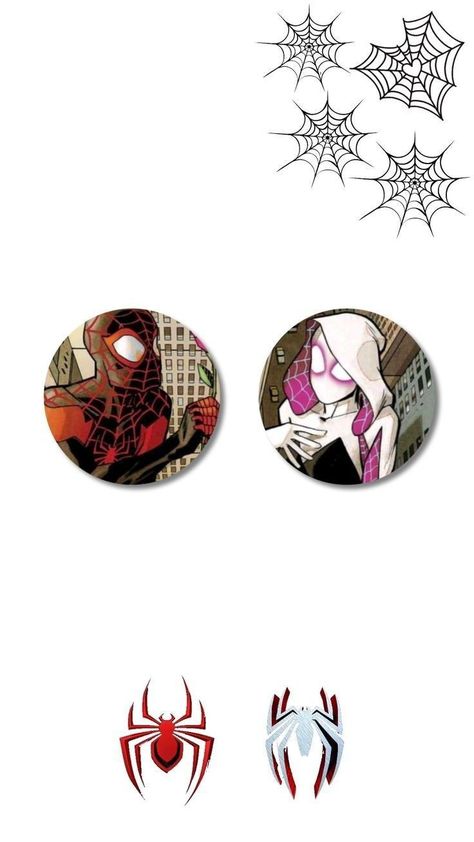 Matching Profile Pictures Spiderman, Spiderman And Spider Gwen, Kny Base, Black Cat Drawing, Wallpaper Matching, Spiderman Wallpaper, Image Spiderman, Spiderman Theme, Image Couple